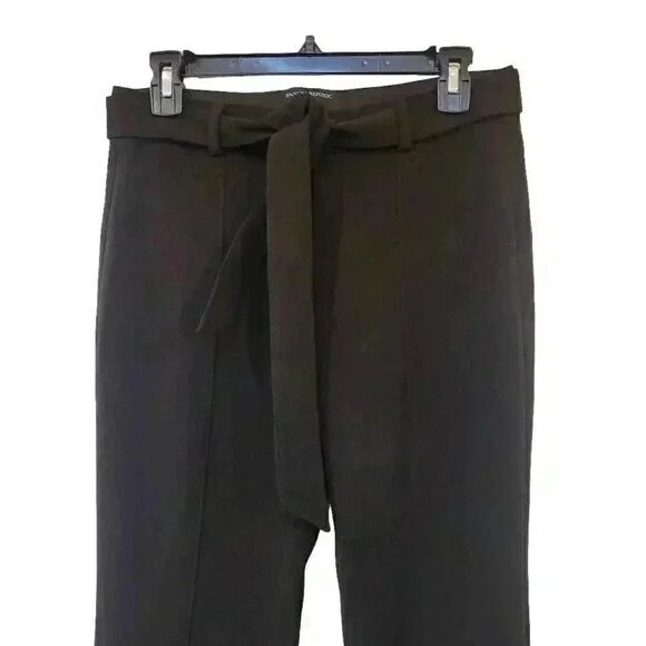 Banana Republic Women's Black Poly/Spandex Logan Fit Pants w Belt Tie - Picture 7 of 14